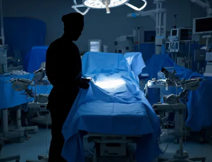 Operating room table preparation